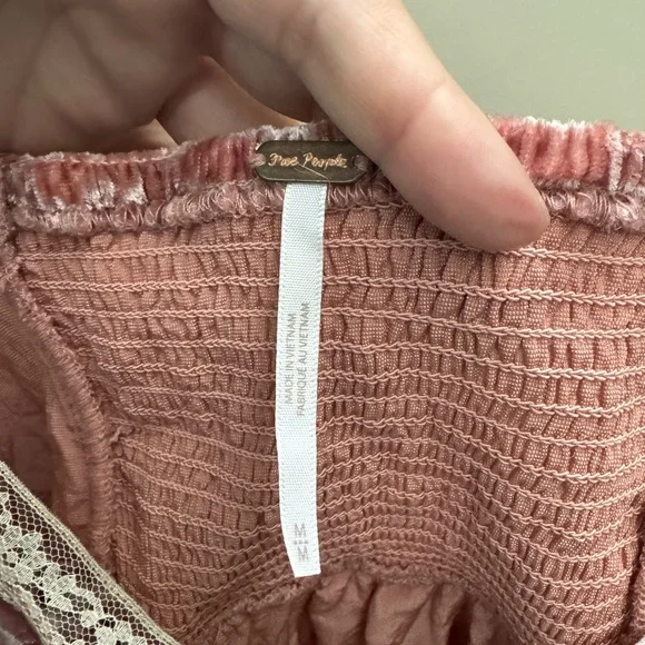 NEW Free People x Revolve Yours Truly Velvet Top - Picture 3 of 6